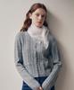 Rolarola Skashi Cable Knit Cardigan Gray
