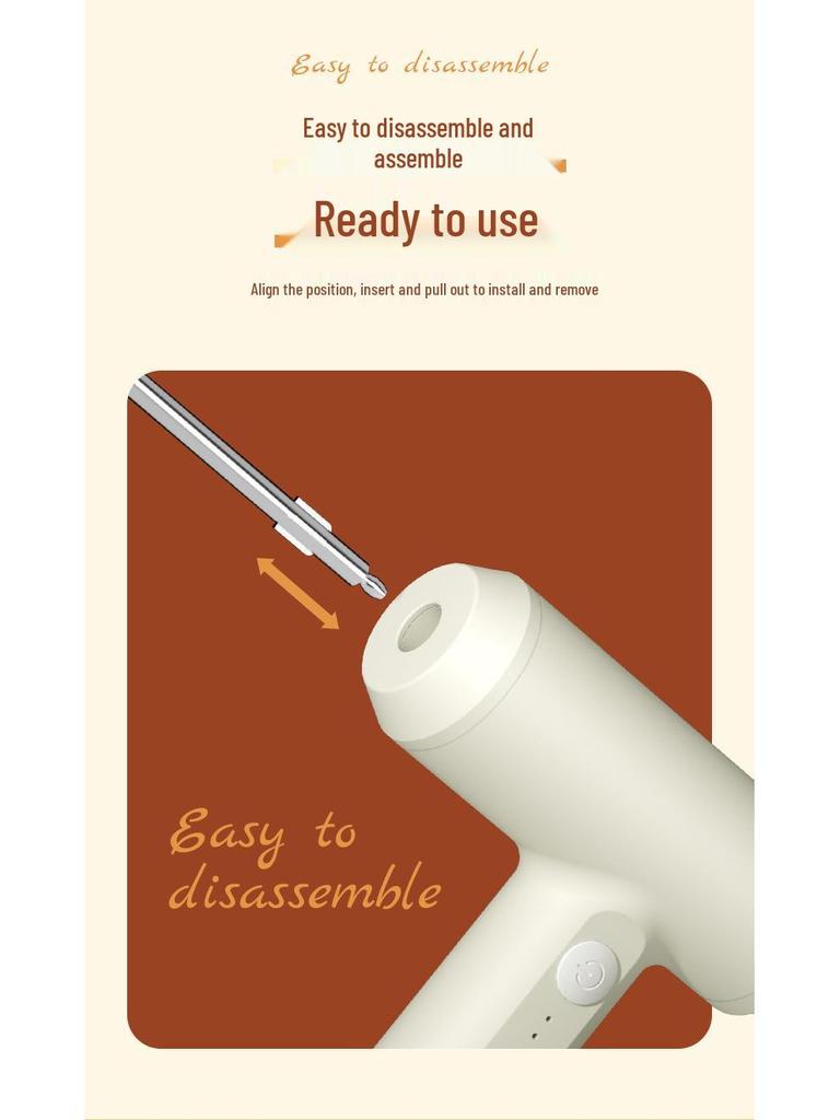 Wireless Handheld Whisk & Dough Mixer for Baking