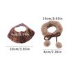 Comfortable Furry Collar Scarf Set Windproof Parrot Outerwear Pet Transformation Outfit  Pet Party