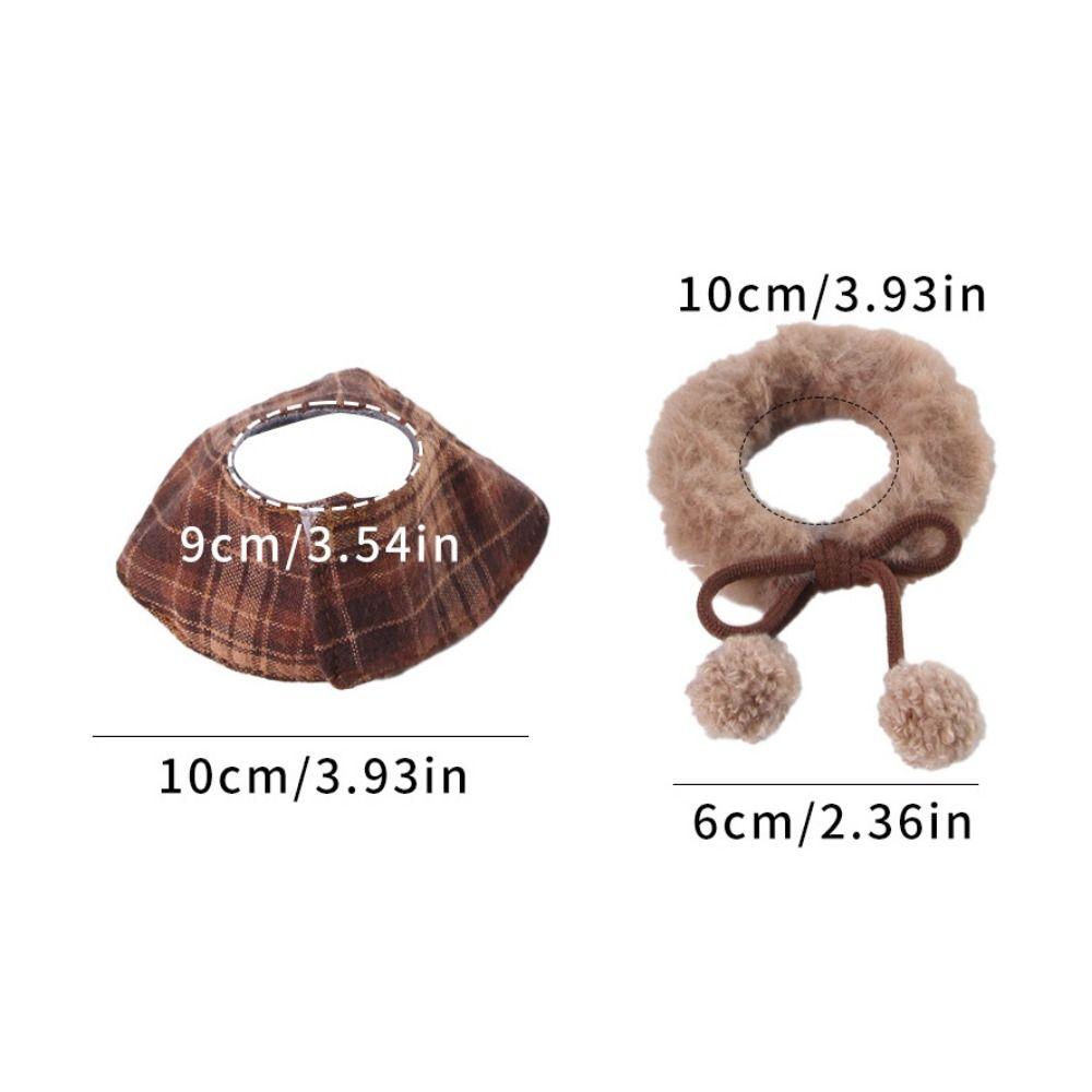 Comfortable Furry Collar Scarf Set Windproof Parrot Outerwear Pet Transformation Outfit  Pet Party