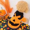 Halloween Dog Hoodie Pumpkin Desin, Warm Sweatshirt for Small/Medium Dogs, Orange Winter Pet Outfit, XS-XXL