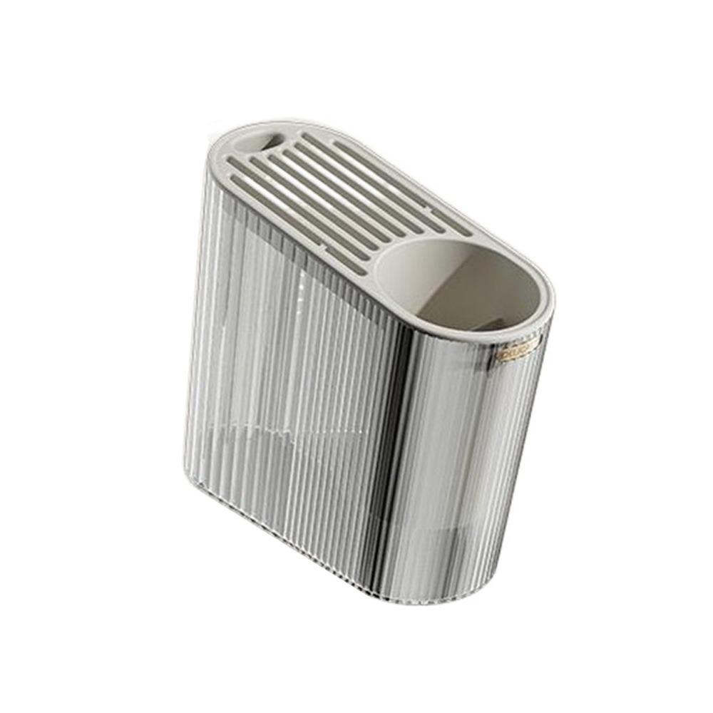 Detachable Knife Holder Plastic Integrated Storage Box Practical Chopstick Cage  for Home Transparent &Grey