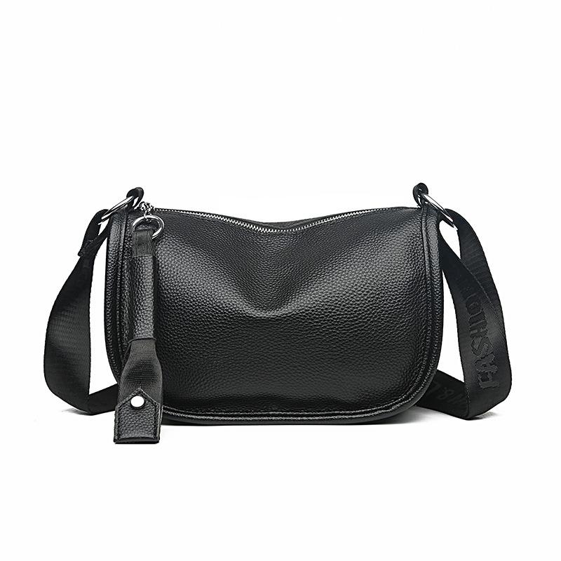 Women's bag first layer women's bag new simple shell bag first layer cowhide shoulder messenger bag genuine leather