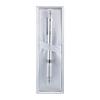 PLATINUM Pro-Use 0.7mm Mechanical Pencil, Silver, MSD-1000C#9, 4mm Guide Pipe for Precise Ruling and Fine Writing, Lightweight, Low Center of