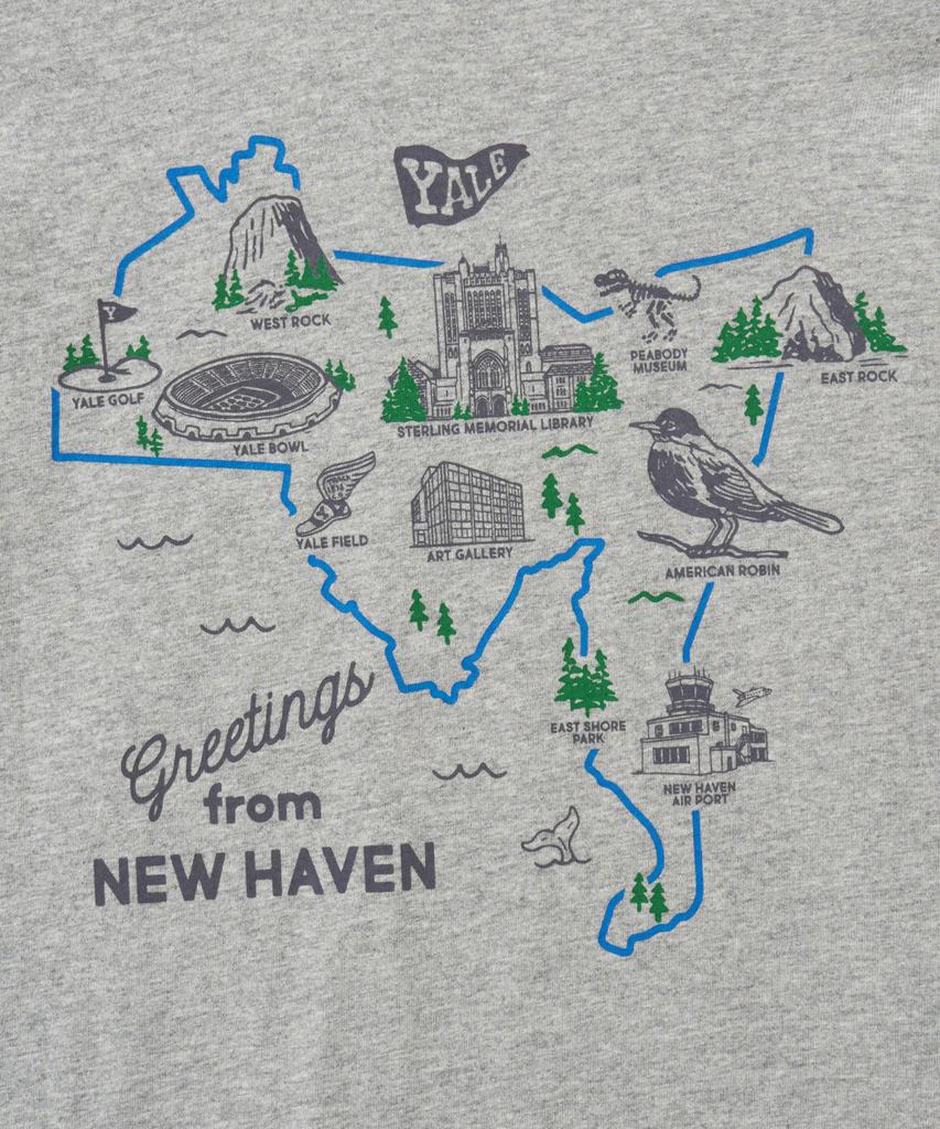 YALE Connecticut Graphic T-Shirt_Gray