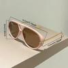 Oversized Pilot Sunglasses New in Vintage Double Bridge Sun Glasses Women Trendy Luxury Brand Design Outdoor Shades