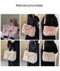 Ruiying Large Capacity Corduroy Crossbody Shoulder Bag - Korean Style Casual Fashion Backpack