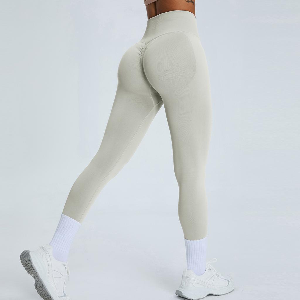 New Seamless High Waisted Nude Yoga Pants For Women, Peach Lifting Buttocks, Tight Fitting Fitness Pants, Quick Drying Sports Yoga Pants
