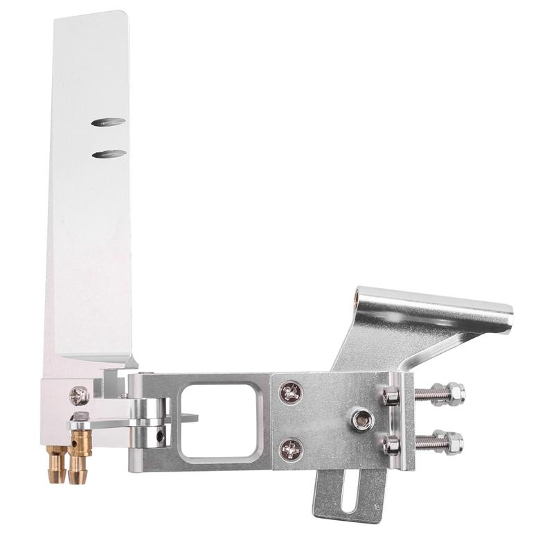 Aluminiumlegierung 110mm Wasserabsorbierendes Ruder Aluminium Saug-Ruder mit Heck 4MM Wellenhalterung für CAT RC Jet-Boots Teile