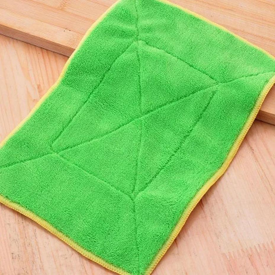 5 Pcs Absorbent Glass Kitchen Cleaning Cloths Rags Table Window Home Kitchen Supplies Household Cleaning Towel Tools