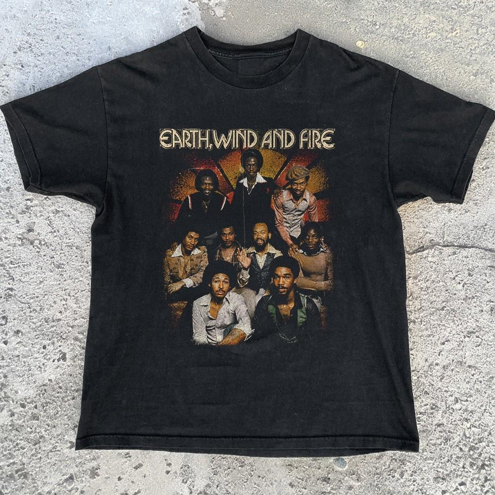 NEW! Earth, Wind & Fire Funk Band Unisex Cotton T-Shirt Size S-5XL