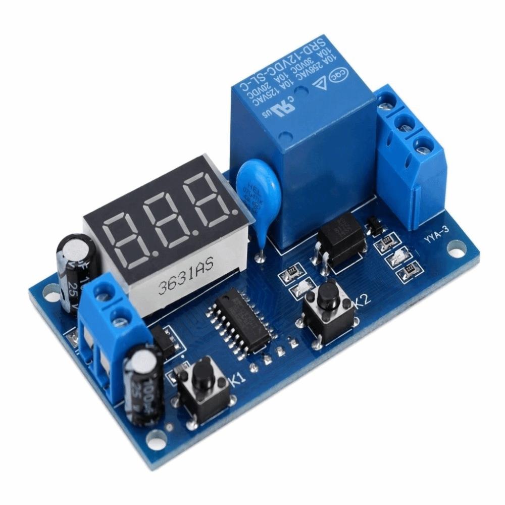 MCU Programmable Timer Relay Module DC 12V Delay On Off Relay  Home Automation