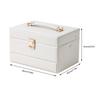 Leather Jewelry Case With Auto Open Designs Multiple Layer Compartments For Necklace Earring Rings Storage