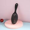Professional Curved Hairbrush for Wet or Dry Hair Ergonomic Black