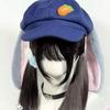 Zootopia Judy Cosplay Cotton Beret Hat With Sunshade For Casual Wear