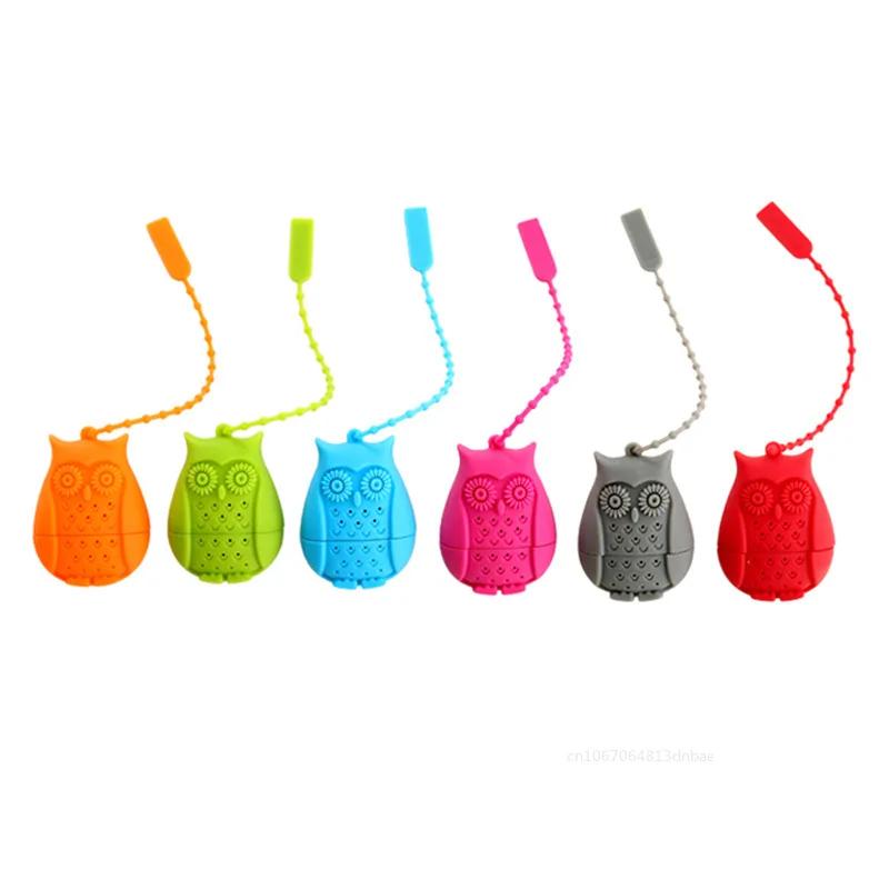 Silicone Owl Shape Tea Infuser Bag Reusable Safe Loose Leaf Tea Bags Strainer Filter for Tea Drinker Utensils