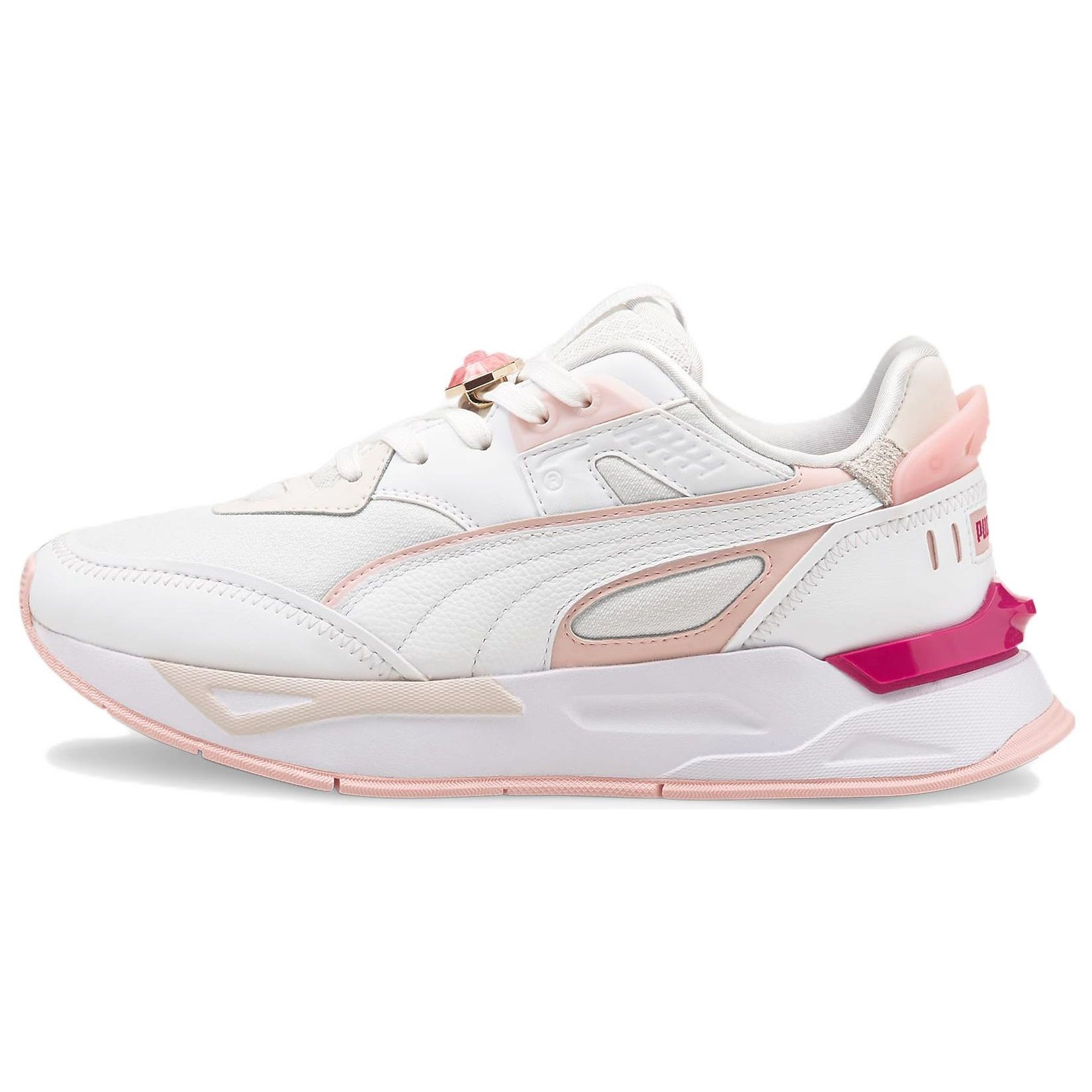 

Puma Mirage Sport Crystal Low Top Lifestyle Sneakers Women sneakers White Pink 383321-01 35.5