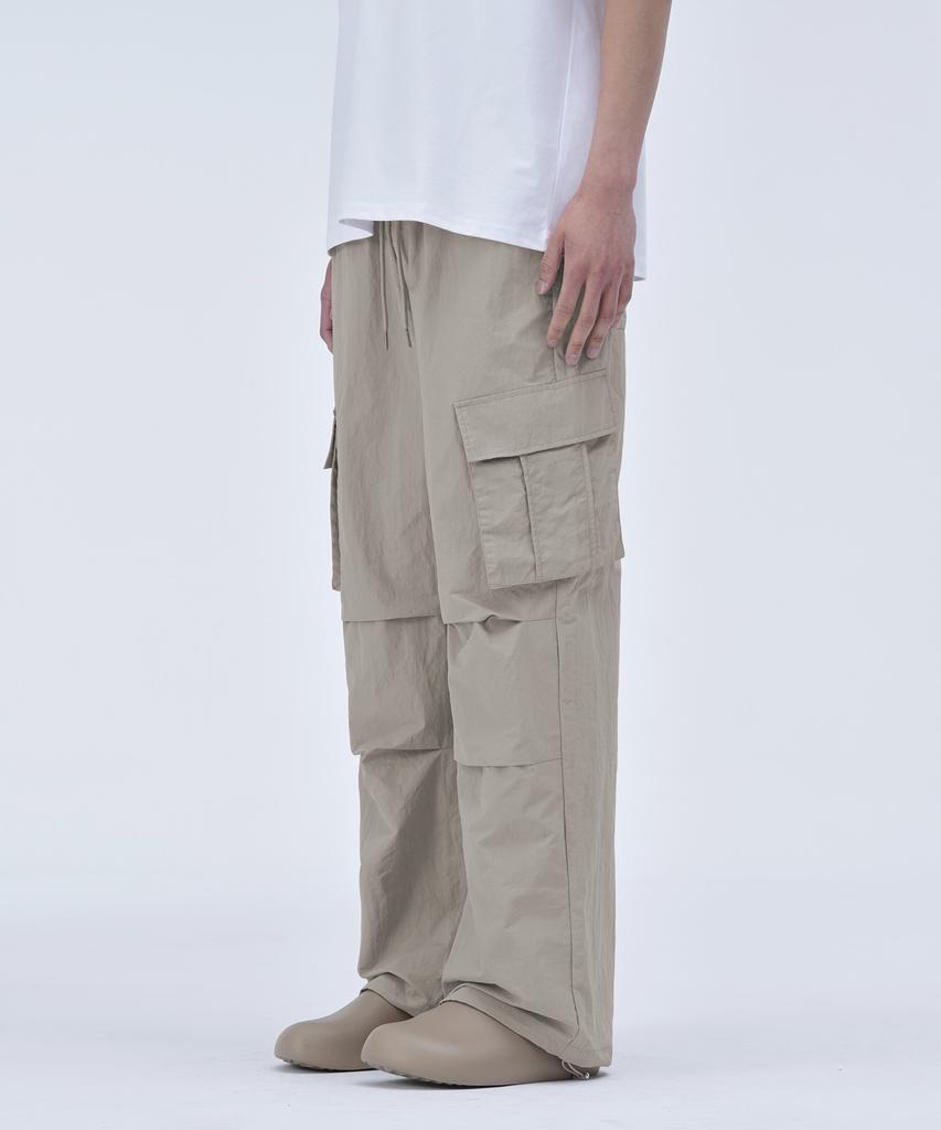 Peulojegteusseuli Solid String Nylon Pants [Beige]_Cg2305