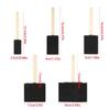 Sponge Brushes Set For Painting And Crafting With Foam Heads And Ergonomic Wood Grips for Various Painting Coloring Task