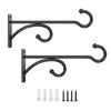 Hanging Plant Brackets Iron Decorative Wall Hangers Hook Hanging Plant Hook for Indoor Outdoor for Bird Feeder Lanterns
