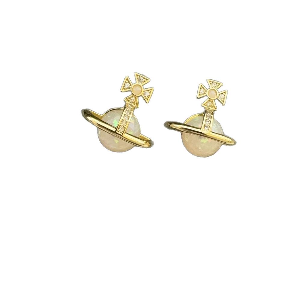 Elegant Saturn Zircon Earrings: Stylish, Luxury Design, Versatile & Cute