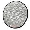 Parked Car Steering Wheel Cover, Soft Quilted Sun Cover, Foldable 43 cm Accessory for Daily Drivers in Warm Weather
