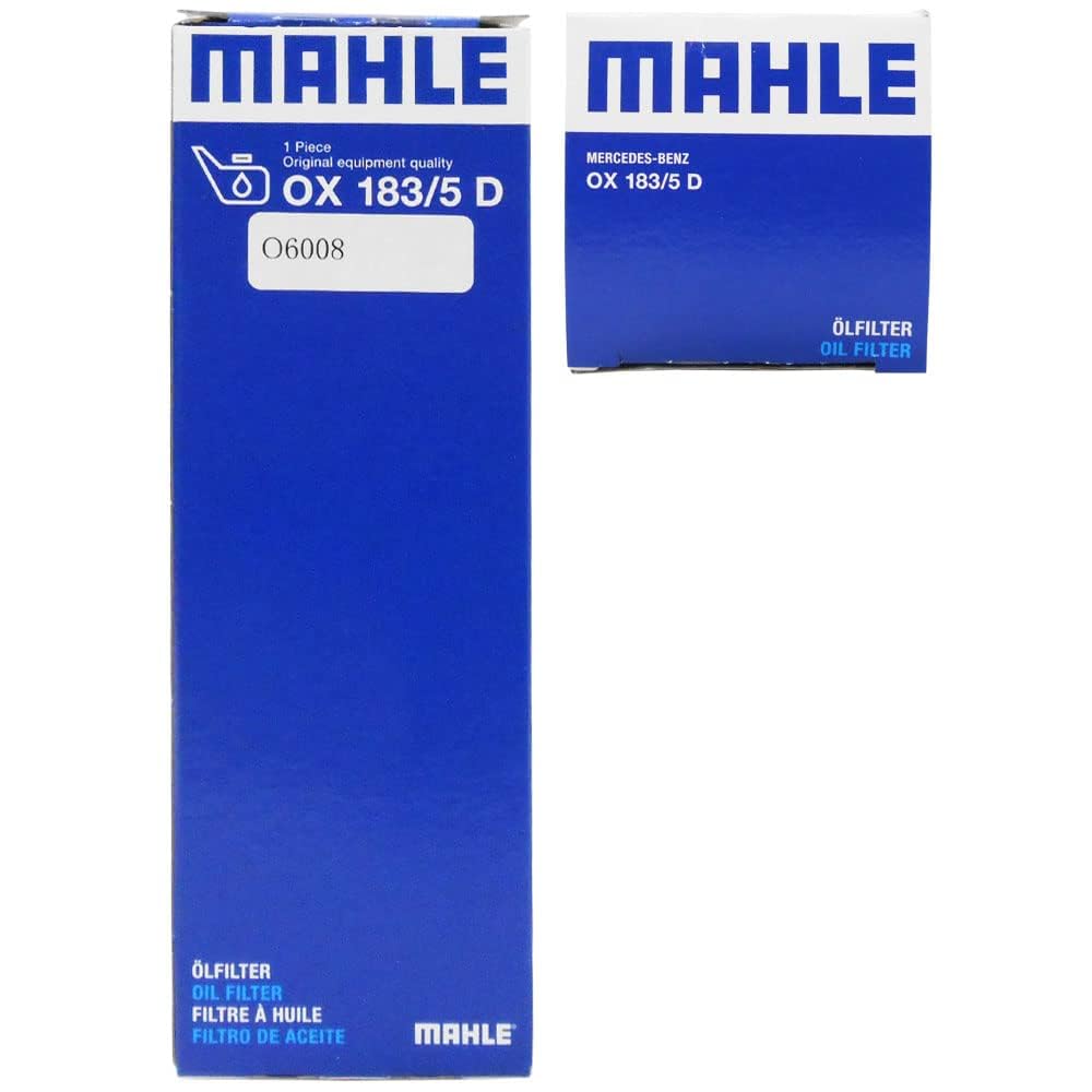 [Set of 2] MAHLE Filter Element Mercedes Benz C Class E Class