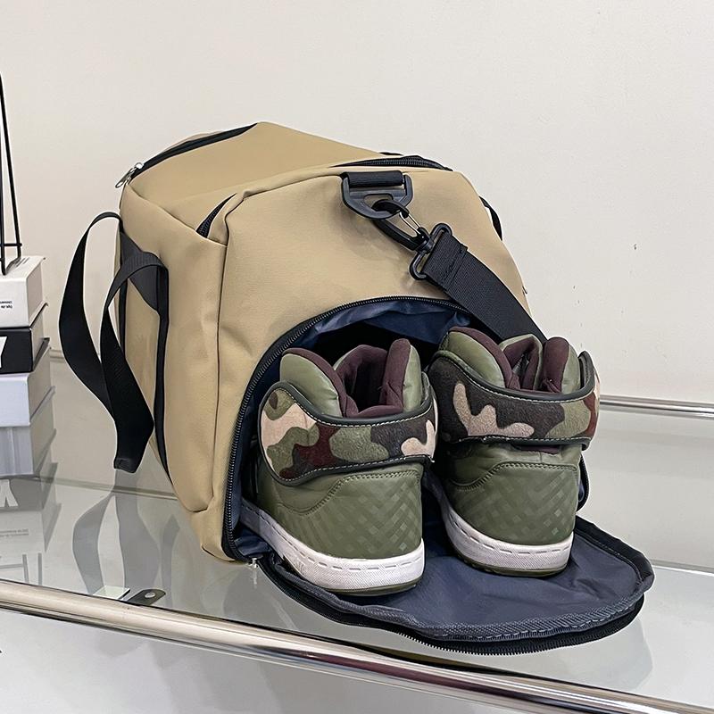 Large Capacity Handbag Sports Training Gym Bag with Shoes Compartment Storage Duffel Bag Dry Wet Separation Short Trip Bag