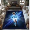 Erling Haaland Printed Crystal Velvet Rug Non‑Slip Crystal Velvet Carpet For Sofa Bedroom Indoor Home Decoration