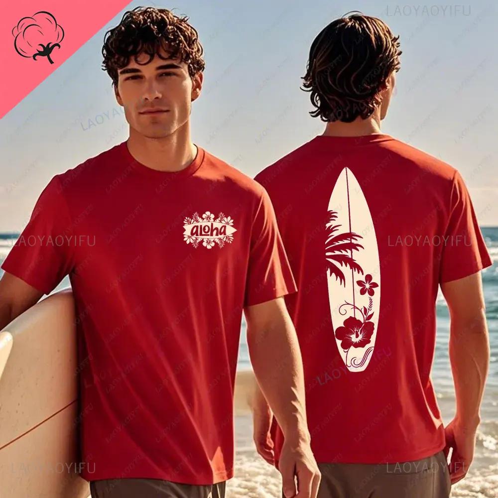 Hawaiian Traditions North Shore Hawaii Surfing Men Women White High Qulaty Cotton Tshirt Comfortable Beachstyle Surf Tee Tops