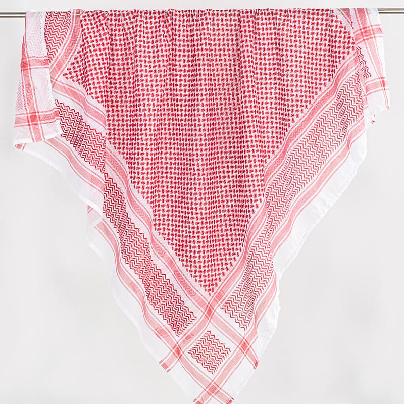 Men Woven Kuffiyeh Arab Kafiya Shemagh Keffiyeh Middle Eastern Scarf Wrap Jacquard Traditional Culture Unisex Hijab