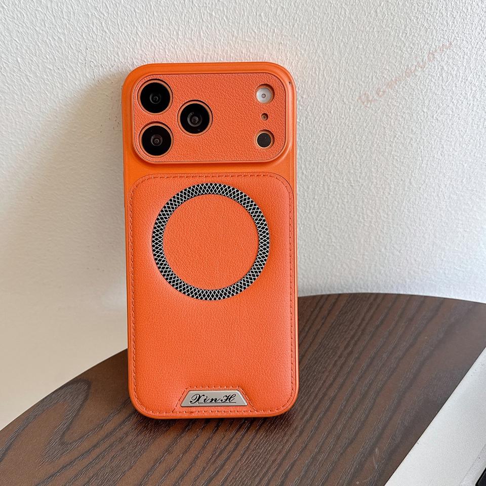 Magnetic Leather Phone Case For For Iphone 1 14 12 13 16 17 Pro Max Air Plus Official Shockproof Protector Cover