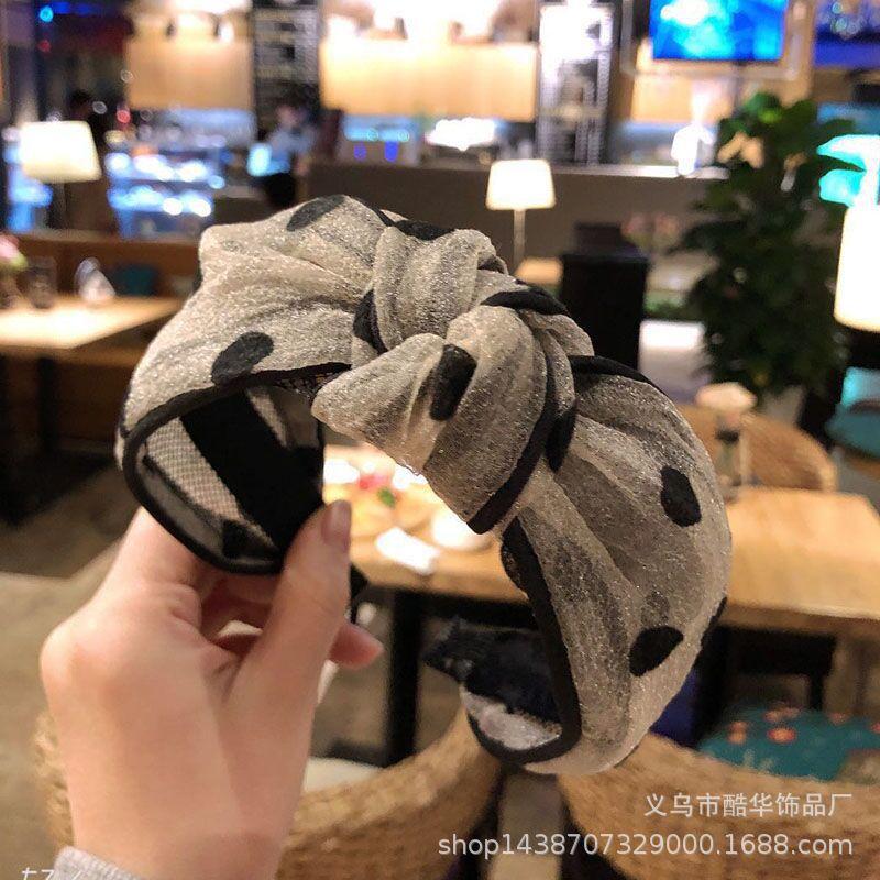 Fabric headband female Yiwu headdress jewelry autumn and winter feeling wide edge versatile high skull top headband hairpin