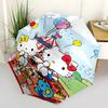1pc Hello Kitty Picnic with Automatic Opening Umbrella - Portable Folding Design, 8-Bone Iron Frame, Outdoor, Perfect Gift for Fans, Travelers, Everyd