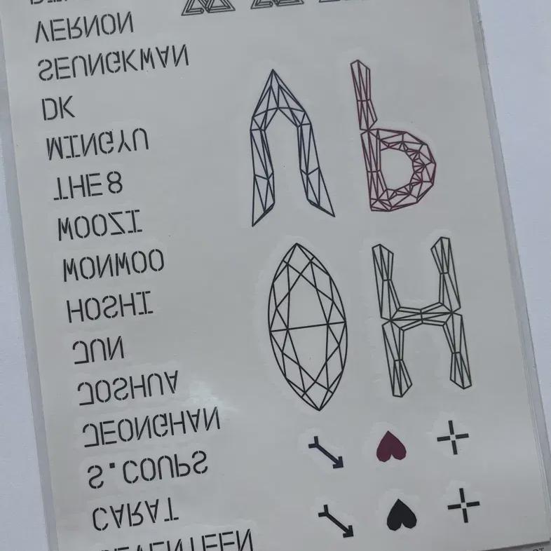 

Seventeen Tattoo Sticker Concert Ideal Cut