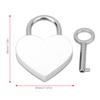 2pcs 30x39mm Padlock White&Black&Purple Mini Heart Lock Craft Supplies Heart Lock  Household