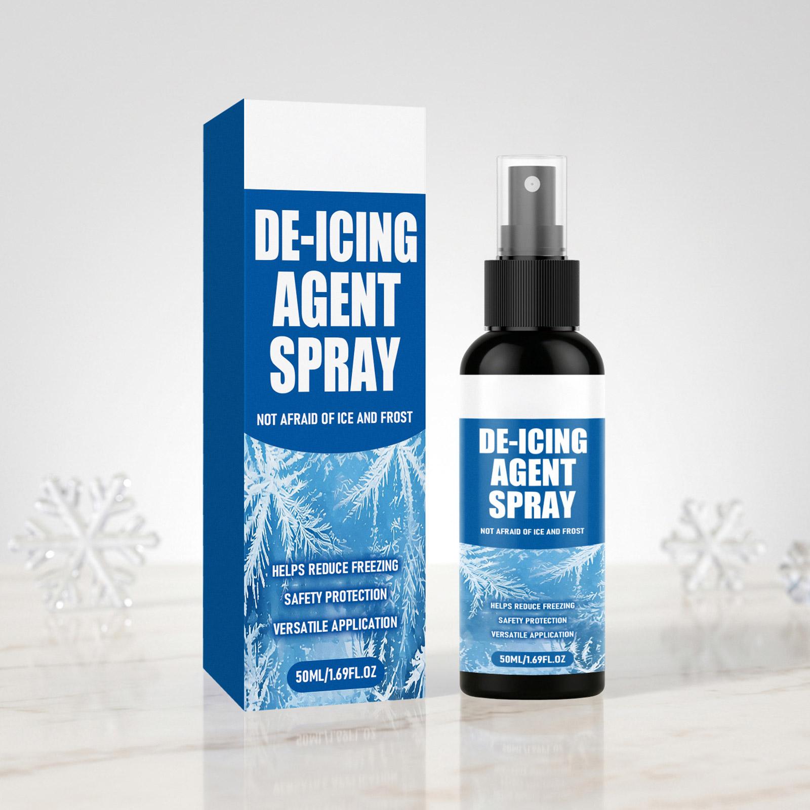 De-Icing Agent Spray 50ML Helps Reduce Freezing and Frost Safety Protection Versatile Application for Refrigerator and Freezer Use One Size синий