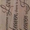 Because Someone We Is In Heaven Hanging Plaque Gift Sign Home Decor