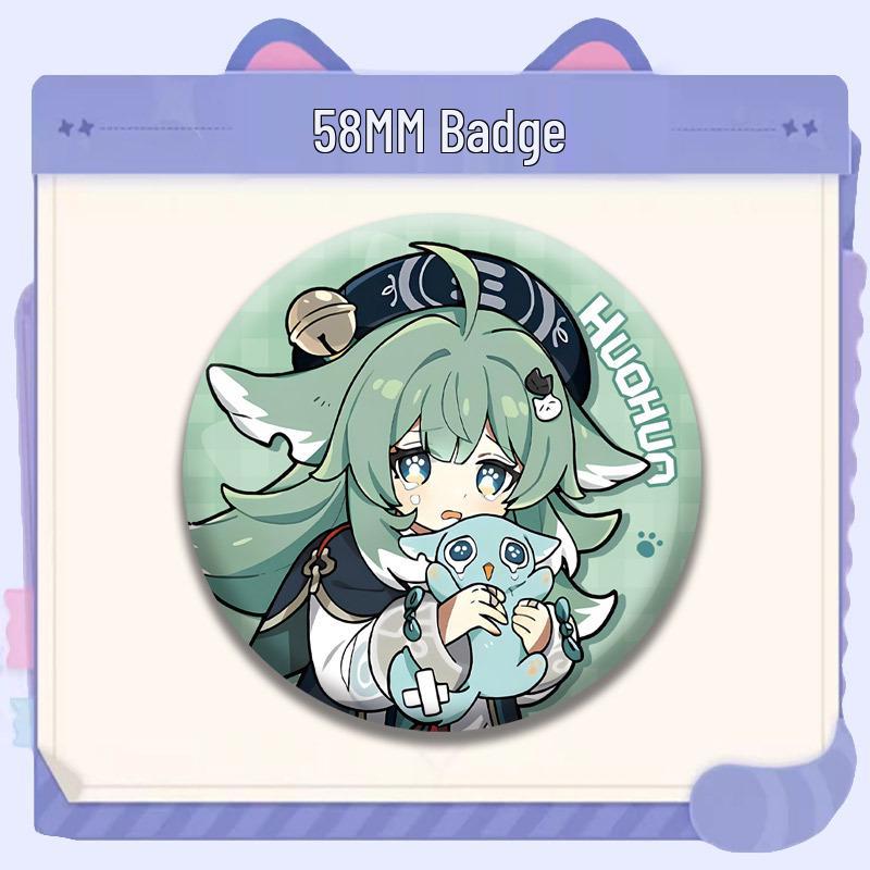 Honkai: Star Rail Cat Series Badges - March 7th, Himeko, Dan Heng Merchandise
