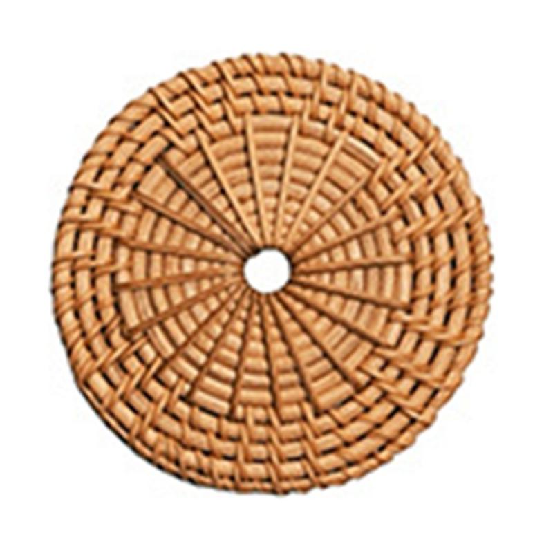 Handmade Rattan Wall Decoration Ornament, Nordic Type Natural Rattan Woven Art Wall Basket for Home Decoration