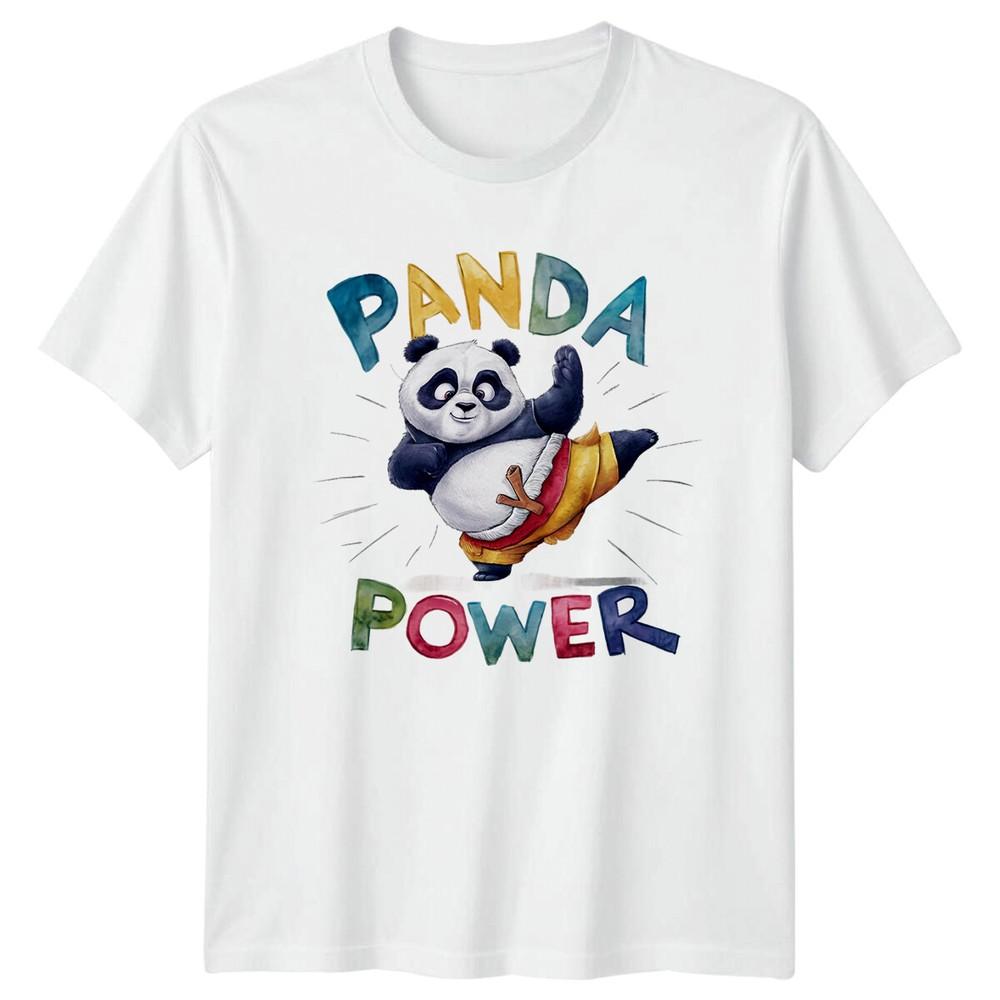Panda Power Martial Arts Panda Funny Pun TShirt S