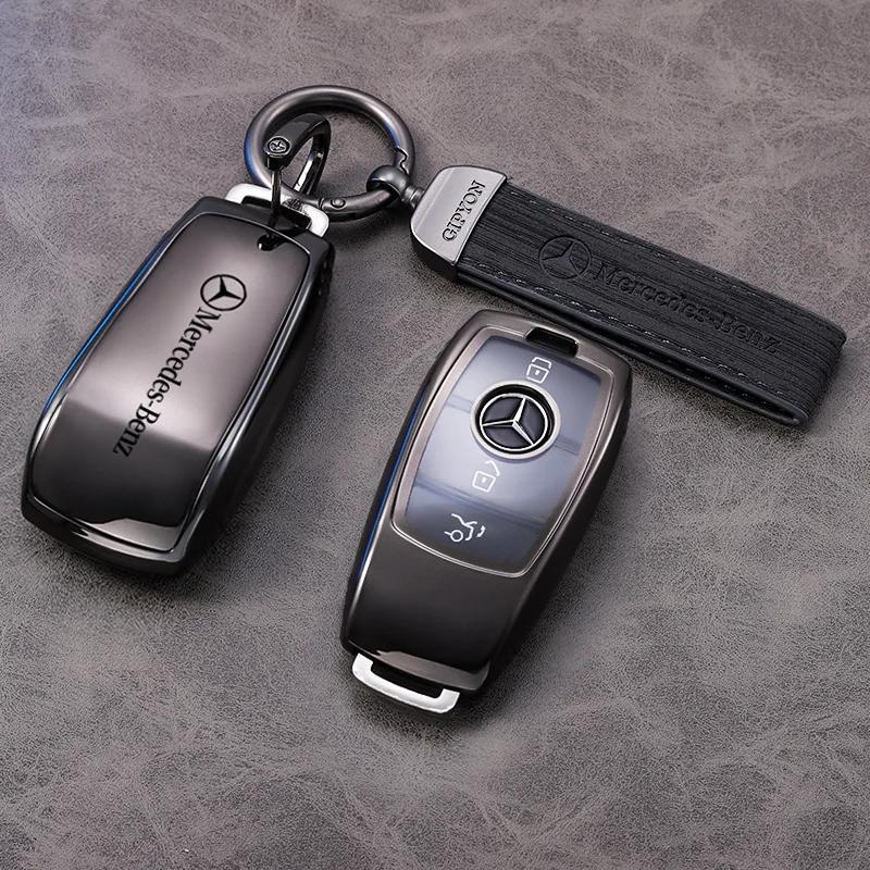 RPO5 Car Key Fob Cover Case Keychain Holder For Mercedes Benz Accessories A200 C180 C200 C300 GLA250 GLC300 GLE400 GLE500