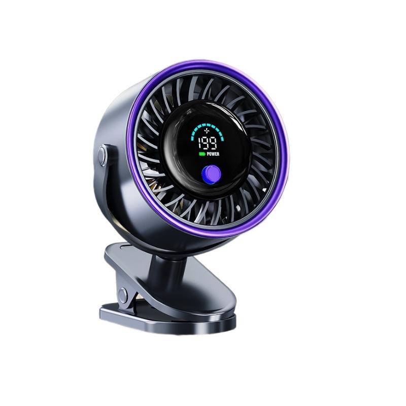 Přenosný USB dobíjecí klipový ventilátor - Tichý, Silný vítr, Ideální pro stolní a venkovní použití