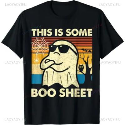 Funny Ghost Sunglasses Halloween Boo Sheet T-shirt