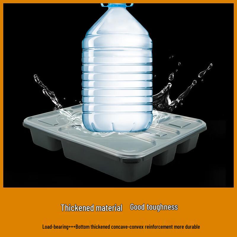 Einweg-Rechteckiger Lebensmittelbehälter mit 7 Fächern