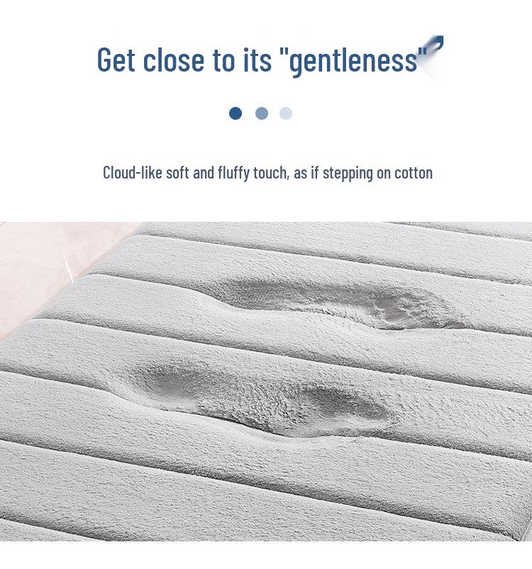 Thick Memory Foam Absorbent Non-Slip Doormat for Kitchen & Bathroom