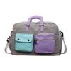 Large Capacity Color Block Waterproof Travel & Gym Bag with Wet/Dry Separation