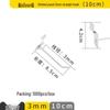 Clip-on Straight Hook for Slotted Pegboard - Aluminum Display Hook for Electronic Components and Sample Exhibits