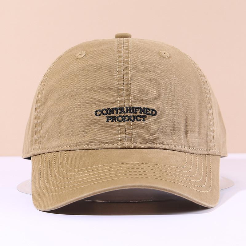 American Retro Letter Embroidered Baseball Cap With Sun Protection For Outdoor Women