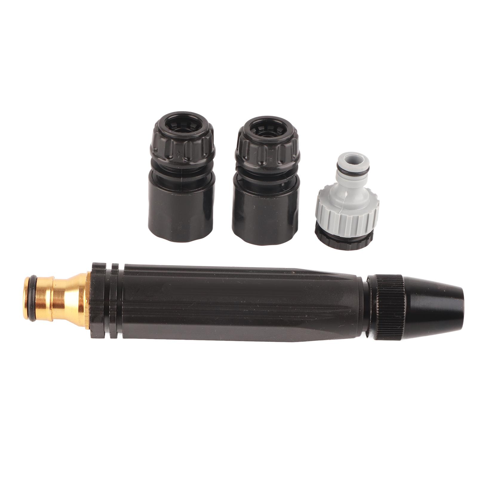 

Hose Nozzle G1 2 Engineering Plastic High Pressure Spray Nozzle with Aluminum Alloy PVC Joint for Garden Car